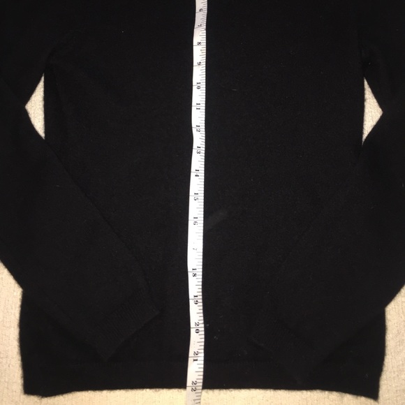 Sisley Black Cashmere Cardigan Sz S EUC - Picture 4 of 4